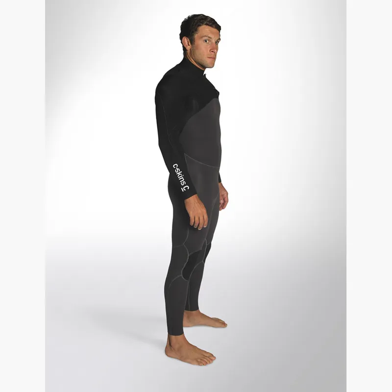 C-Skins Mens Legend 3/2 Chest Zip Wetsuit Black-3